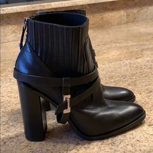 Versus leather boots.